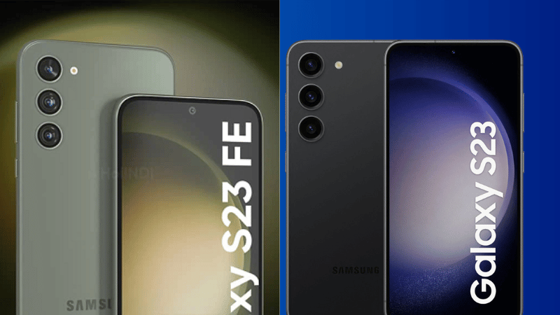 Kích thước màn hình của Samsung S23 lớn hơn Samsung S23 FE 5G Kích thước màn hình của Samsung S23 lớn hơn Samsung S23 FE 5G