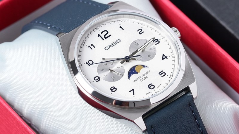 Casio 40 mm Nam MTP-M300L-7AVDF c&oacute; t&iacute;nh năng lịch tuần trăng