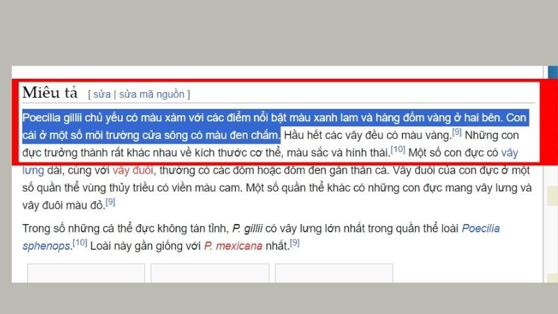 Để con chuột đầu đoạn văn rồi giữ chuột kéo đến đoạn cần sao chép