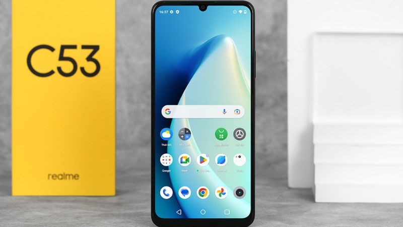 Kh&ocirc;ng gian hiển thị rộng lớn của Realme C53 