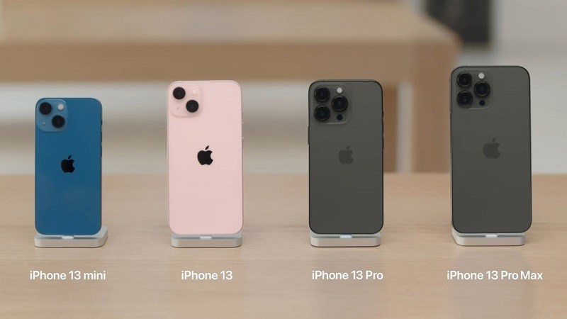 Kích thước của 4 phiên bản iPhone 13 Series