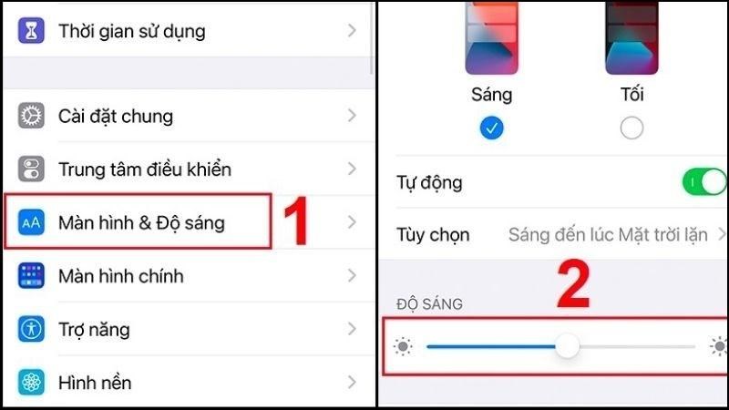 Các bước chỉnh Màn hình & Độ sáng phù hợp Các bước chỉnh Màn hình & Độ sáng phù hợp