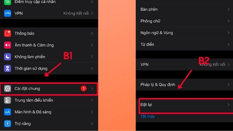 Thao tác này sẽ khôi phục lại tất cả cài đặt của bạn Thao tác này sẽ khôi phục lại tất cả cài đặt của bạn