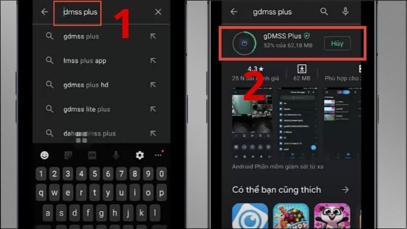 V&agrave;o CH Play, t&igrave;m gdmss plus v&agrave; tải xuống