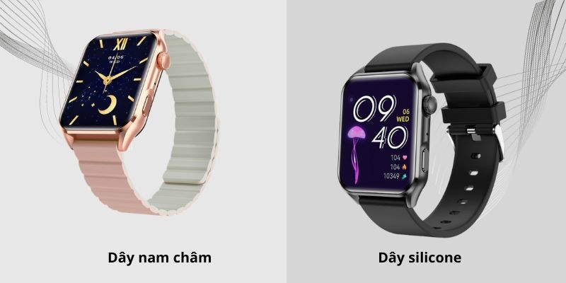 BeFit WatchS c&oacute; 2 sự lựa chọn d&acirc;y đeo