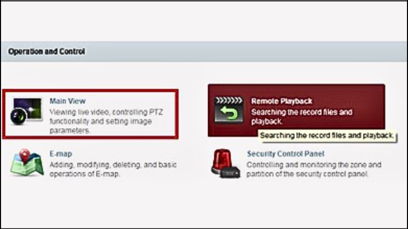 Nhập c&aacute;c th&ocirc;ng tin được y&ecirc;u cầu v&agrave; truy cập mục Main View