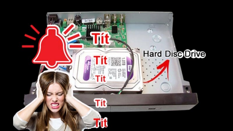 z Đầu ghi hình kêu tít tít đến từ hai nguyên nhân