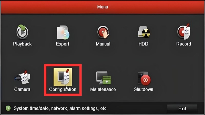 z Tìm đến biểu tượng Configuration và nhấn vào