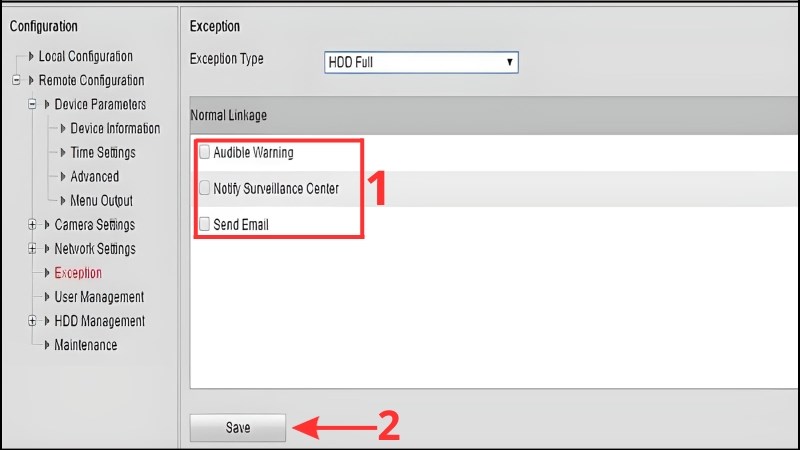 z Bảng Exception sẽ hiện ra, hãy chọn vào từng cái rồi bỏ hết dấu tick