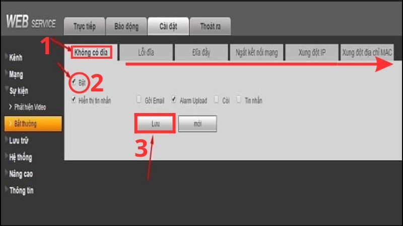 z Lúc này ở mục Bất thường sẽ xuất hiện 6 mục để bạn tắt