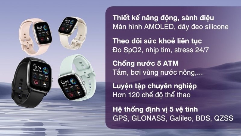 Amazfit GTS 4 mini 41.8mm có khả năng theo dõi vị trí chính xác khi tập luyện ngoài trời Amazfit GTS 4 mini 41.8mm có khả năng theo dõi vị trí chính xác khi tập luyện ngoài trời