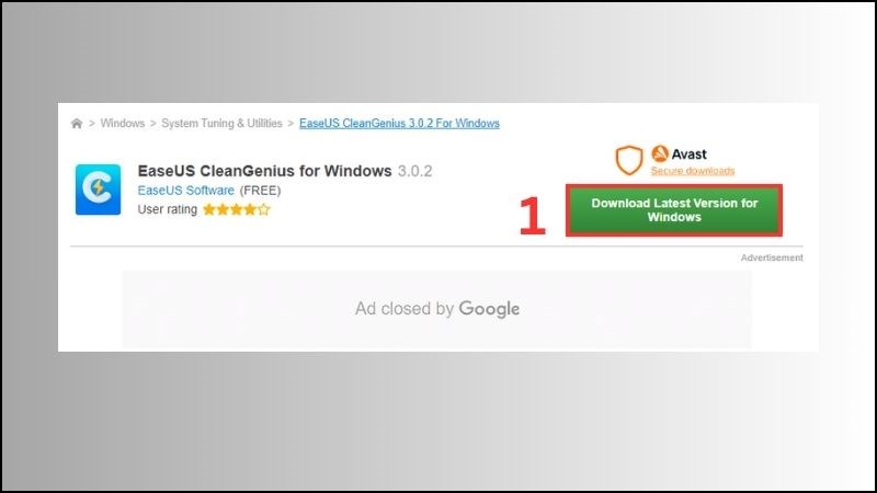 Tải EaseUS Clean Genius miễn phí về và cài đặt