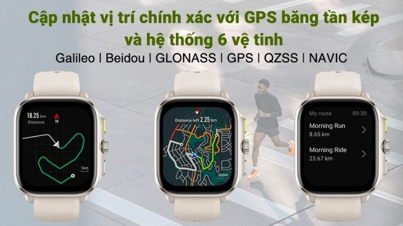 Đồng hồ th&ocirc;ng minh của Amazfit được t&iacute;ch hợp bản đồ ngoại tuyến