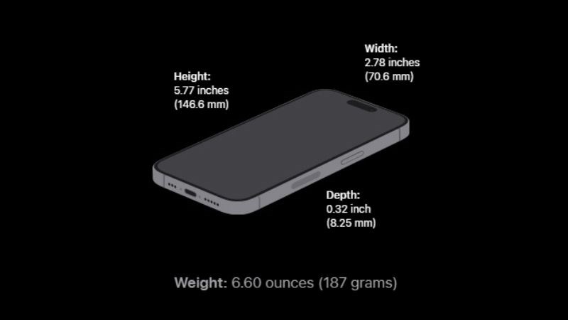 Chất liệu Titanium giúp cho trọng lượng máy chỉ có 187g Chất liệu Titanium giúp cho trọng lượng máy chỉ có 187g