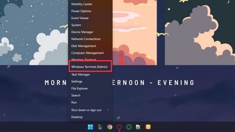 Vào mục Windows Terminal (Admin)
