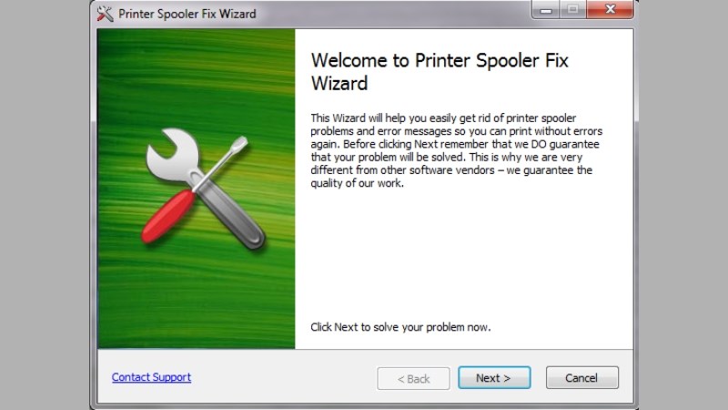 Tải và cài đặt phần mềm Printer Spooler Fix Wizard