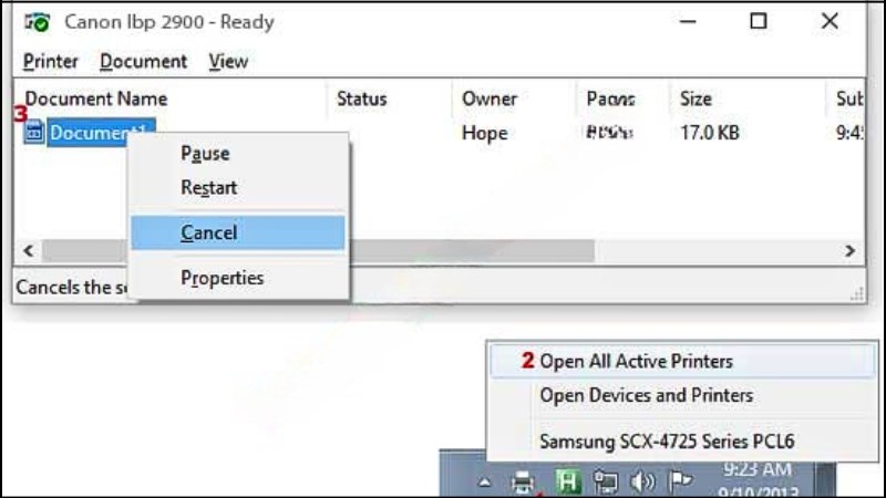 Cách hủy lệnh in Canon 2900 đơn giản và nhanh chóng