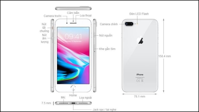 Màn hình iPhone 8