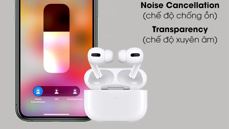 AirPods Pro được trang bị tính năng xuyên âm độc đáo