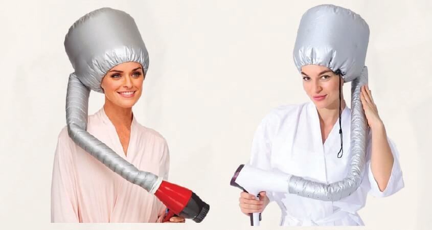Máy sấy tóc với nón phủ kín đầu hạn chế tình trạng chấy sót lại dưới nền nhà 