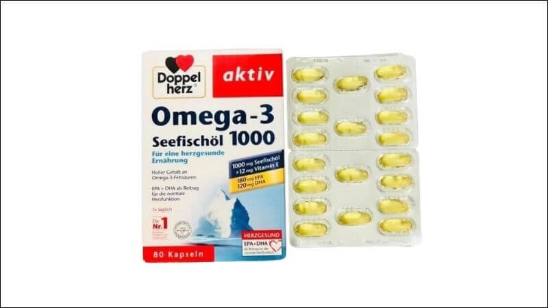 Viên uống kết hợp Omega-3 và Vitamin E, hỗ trợ bảo vệ cho sức khỏe mắt