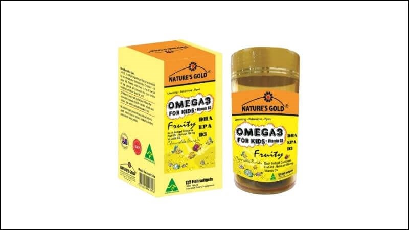 Sản phẩm dành riêng cho trẻ em, cung cấp Omega-3 để hỗ trợ phát triển mắt và não bộ
