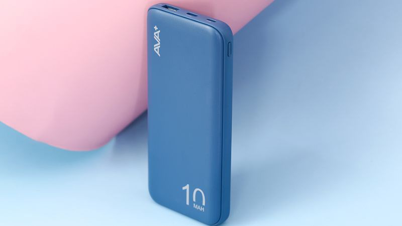 Pin sạc dự ph&ograve;ng Polymer 10000mAh Type C 12W AVA+ PJ JP260 với 2 phi&ecirc;n bản m&agrave;u sang trọng