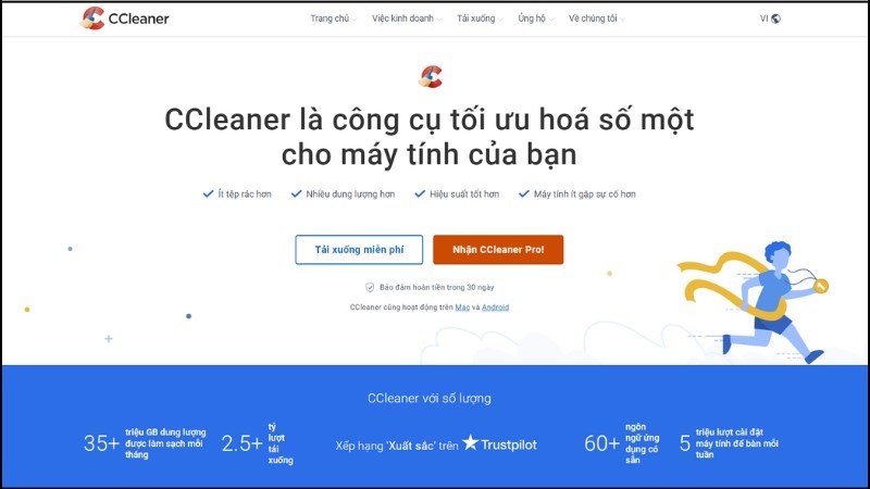 Tải và cài đặt CCleaner