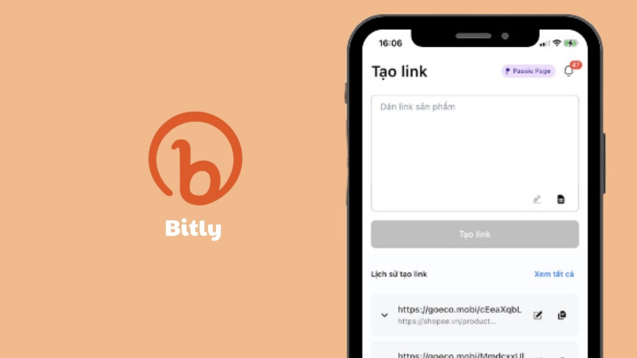 Cách dùng Bitly rút gọn link trên điện thoại