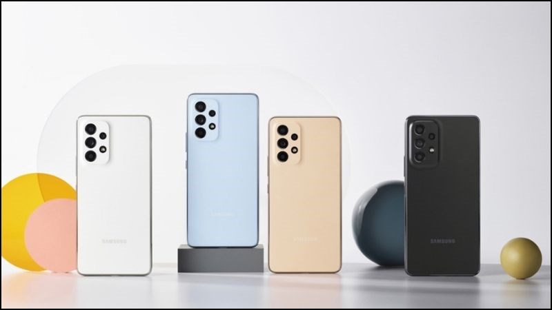 Samsung A53 c&oacute; thiết kế nguy&ecirc;n khối với vẻ ngo&agrave;i sang trọng