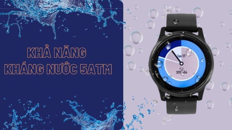 Cả 2 phi&ecirc;n bản đồng hồ đều được t&iacute;ch hợp chuẩn chống nước 5ATM