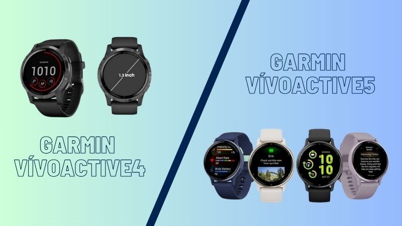 GARMIN vivoactive 4 chỉ c&oacute; m&agrave;u đen trong khi GARMIN v&iacute;voactive5 c&oacute; 4 m&agrave;u