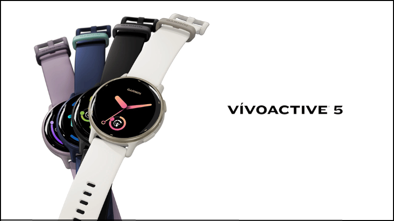 Garmin v&iacute;voactive 5 sở hữu m&agrave;n h&igrave;nh AMOLED hiển thị sắc n&eacute;t