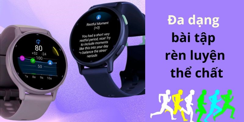 Cả hai trang bị đa dạng b&agrave;i tập r&egrave;n luyện thể chất