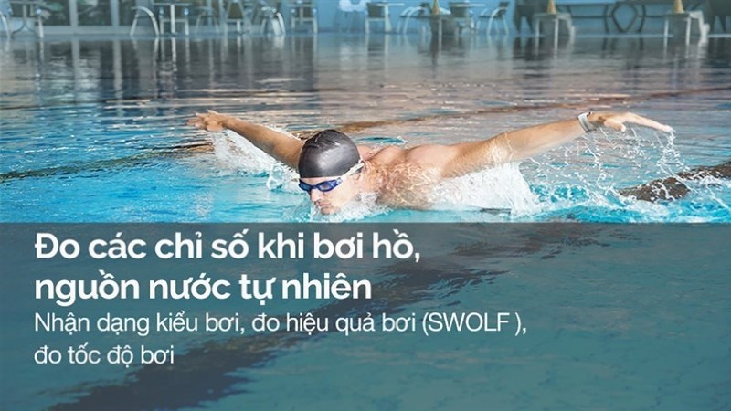 Tính năng đo hiệu quả bơi (SWOLF) giúp đánh giá mức độ hiệu quả của kỹ thuật bơi lội cá nhân Tính năng đo hiệu quả bơi (SWOLF) giúp đánh giá mức độ hiệu quả của kỹ thuật bơi lội cá nhân