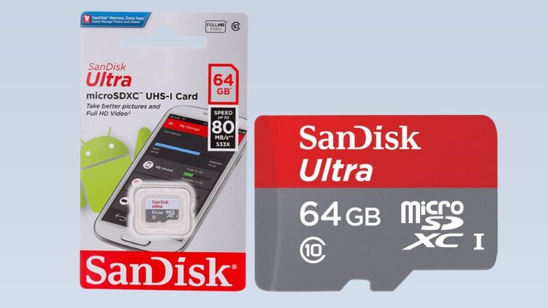 Thẻ nhớ Sandisk MicroSD 64GB class 10_U1 mang đến khả năng đọc nhanh chóng Thẻ nhớ Sandisk MicroSD 64GB class 10_U1 mang đến khả năng đọc nhanh chóng