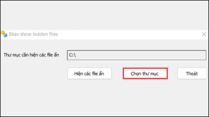 z Mở công cụ lên > Nhấp vào Chọn thư mục