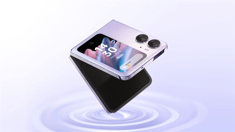 OPPO Find N2 Flip 5G c&oacute; thể sử dụng trong m&ocirc;i trường ẩm ướt nhờ chuẩn chống nước IPX4