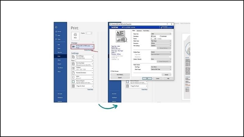 Nhấn Ctrl + P để bắt đầu qu&aacute; tr&igrave;nh in