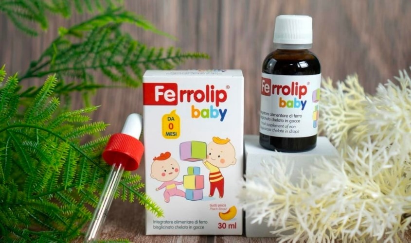 Siro Ferrolip Baby bổ sung sắt, hỗ trợ tạo hồng cầu 30 ml (từ 0 tháng)