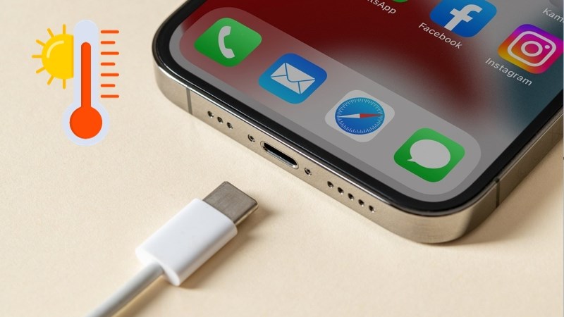 Sạc pin trong môi trường nhiệt độ cao có thể làm nóng pin iPhone Sạc pin trong môi trường nhiệt độ cao có thể làm nóng pin iPhone