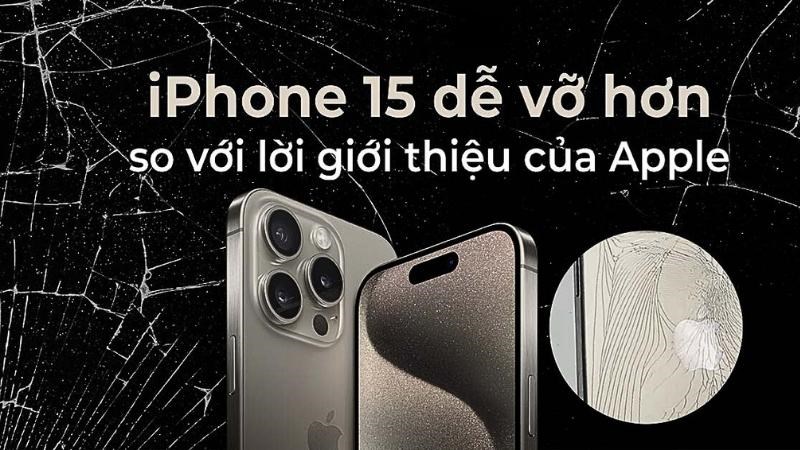 Dễ bị g&atilde;y vỡ hơn d&ograve;ng iPhone 14