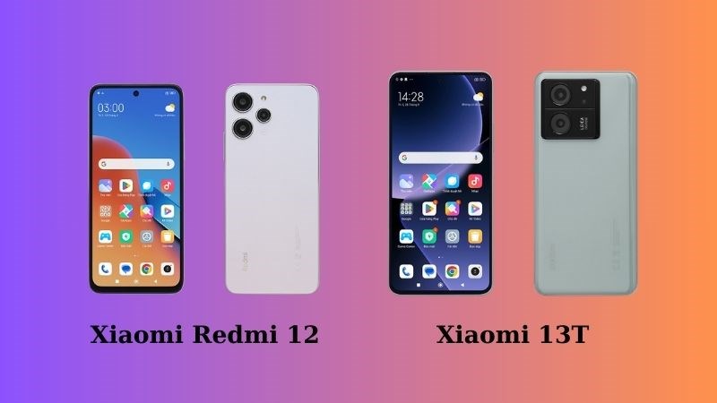 Xiaomi Redmi 12 và Xiaomi 13T có thiết kế sang trọng