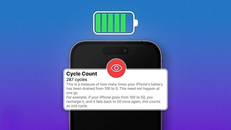 Xem số lần sạc l&agrave; t&iacute;nh năng mới tr&ecirc;n iPhone 15