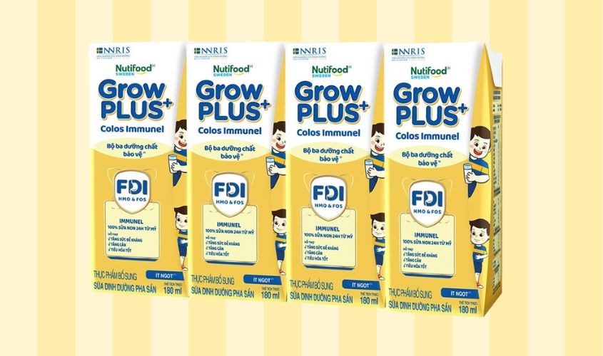 Lốc Nutifood GrowPLUS+ Colos Immunel 180 ml Lốc Nutifood GrowPLUS+ Colos Immunel 180 ml