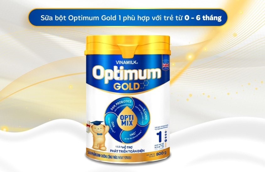 Sữa bột Vinamilk Optimum Gold số 1 800g (0 - 6 tháng)
