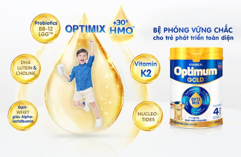Sản phẩm của Optimum được phát triển dựa trên công thức đặc chế do các chuyên gia dinh dưỡng từ Châu Âu nghiên cứu