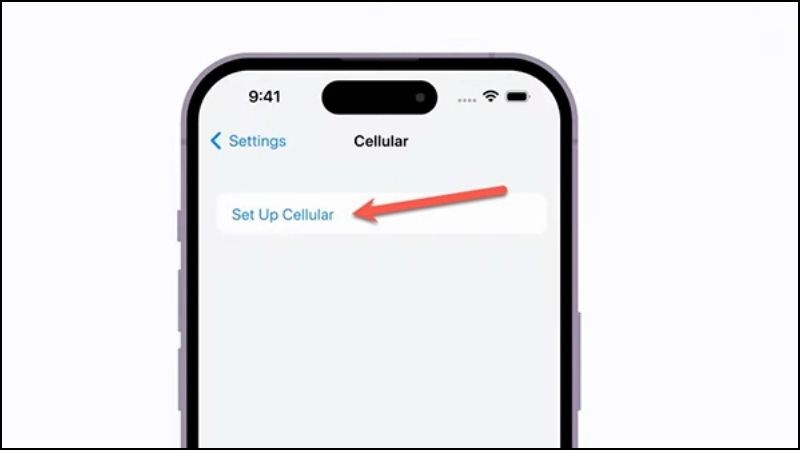 Vào ph&acirc;̀n cài đặt r&ocirc;̀i chuy&ecirc;̉n đ&ecirc;́n ph&acirc;̀n thi&ecirc;́t l&acirc;̣p mạng di đ&ocirc;̣ng