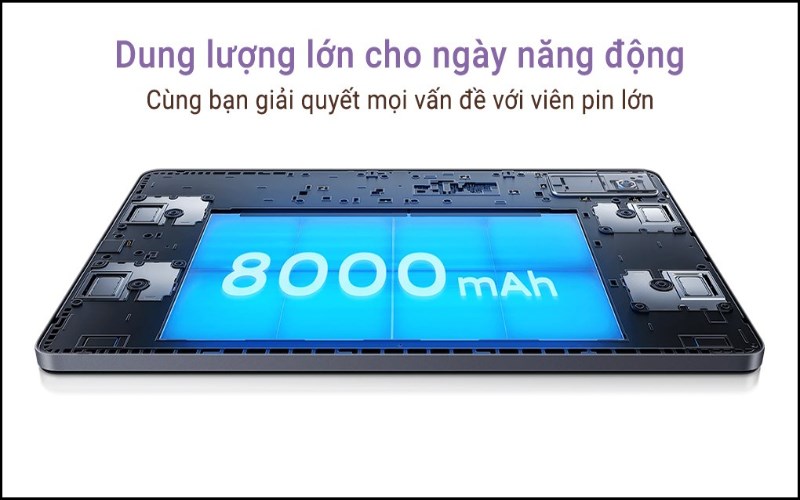 Xiaomi Redmi Pad SE sở hữu viên pin Xiaomi Redmi Pad SE sở hữu viên pin 8000mAh