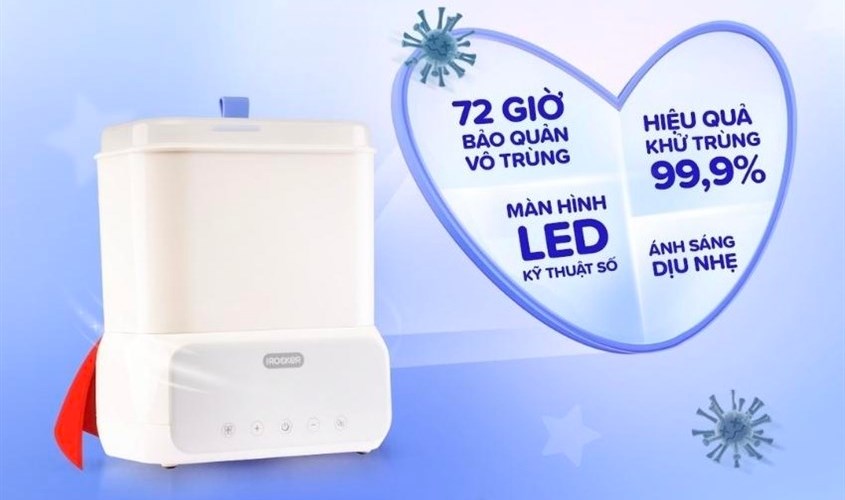 Máy tiệt trùng và sấy khô bình sữa IROCKER ST-001